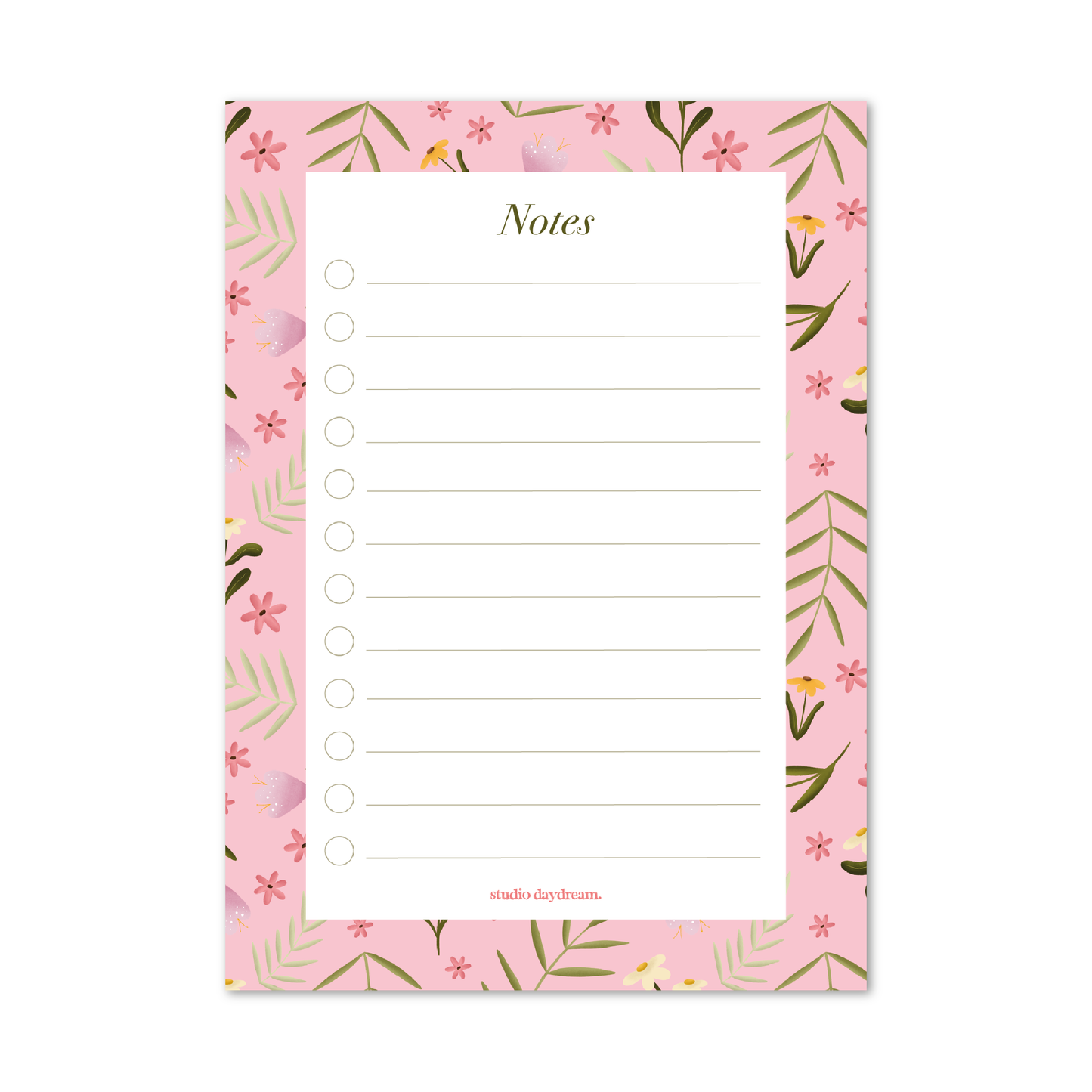 Notepad A6 | Colorful Blossom Pink