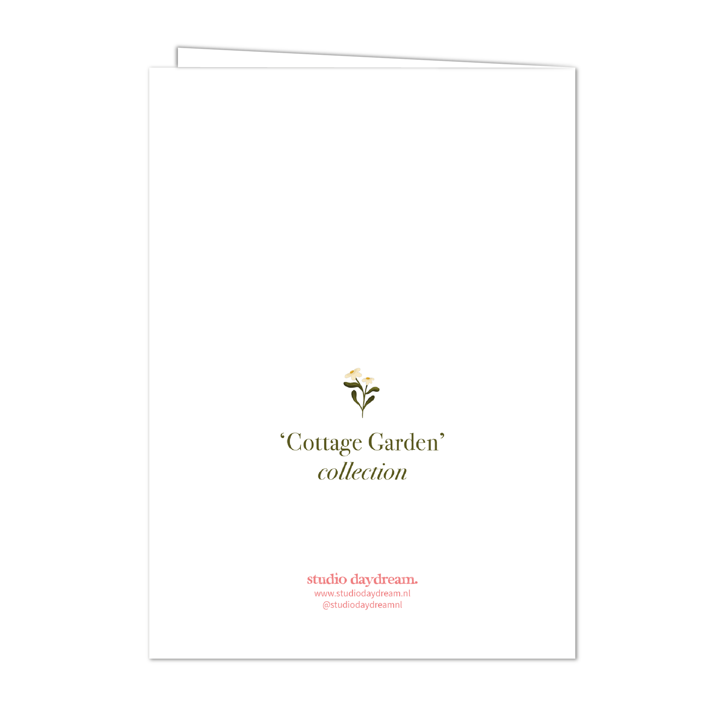 Greeting card with envelope | Colorful Blossom Green