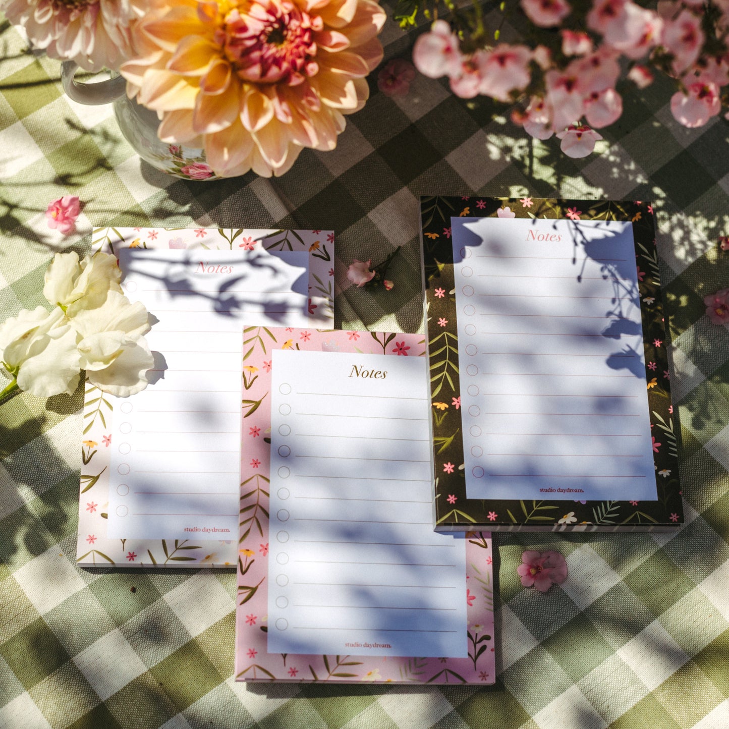 Notepad A6 | Colorful Blossom Green