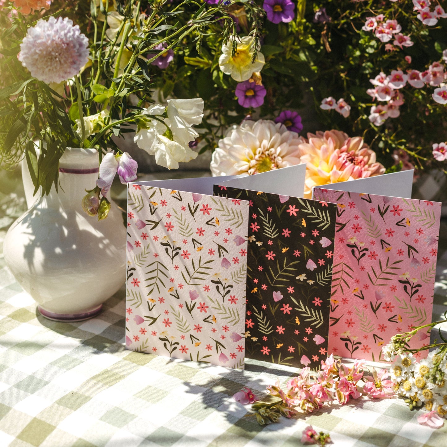Greeting Card Set with Envelopes | Colorful Blossom