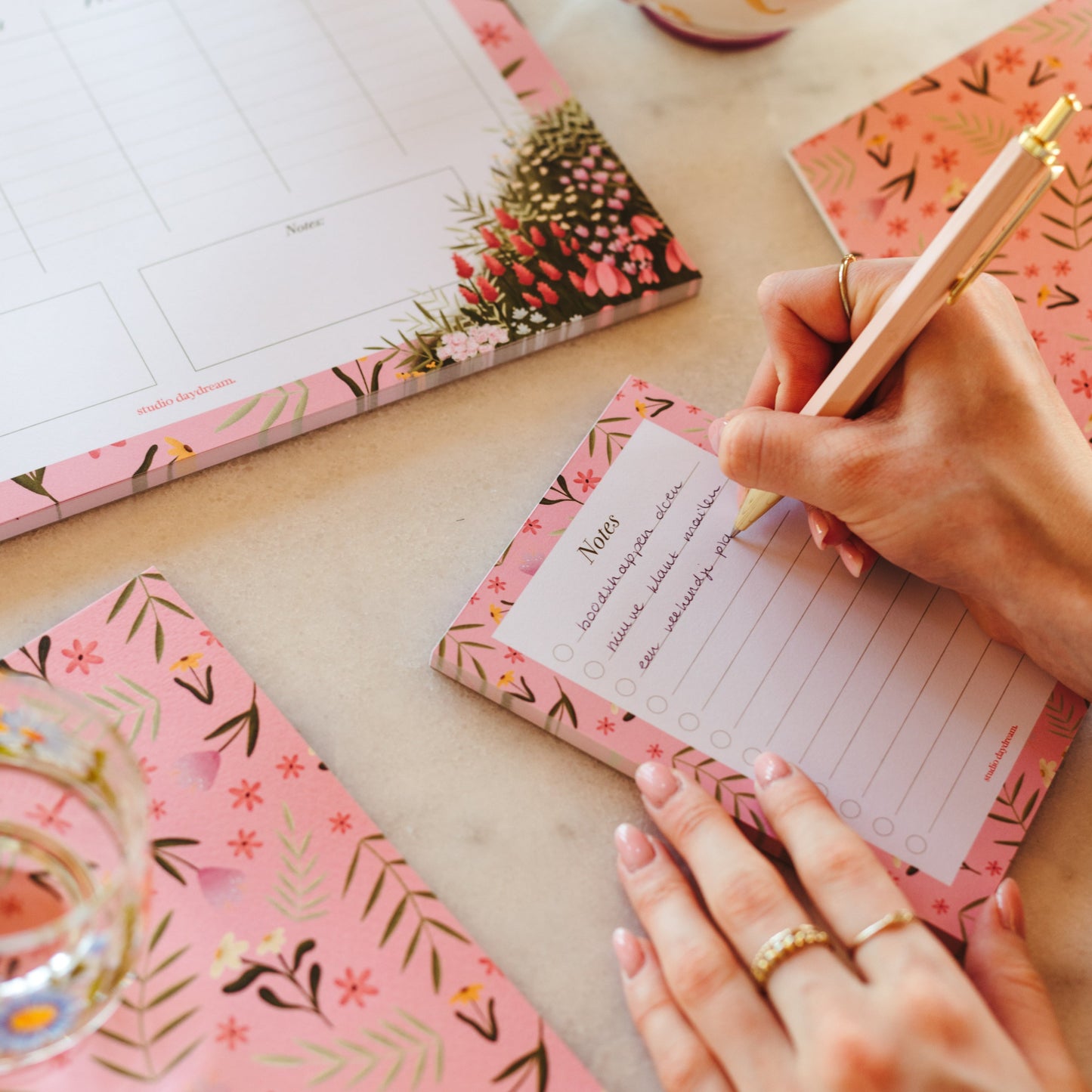 Notepad A6 | Colorful Blossom Pink
