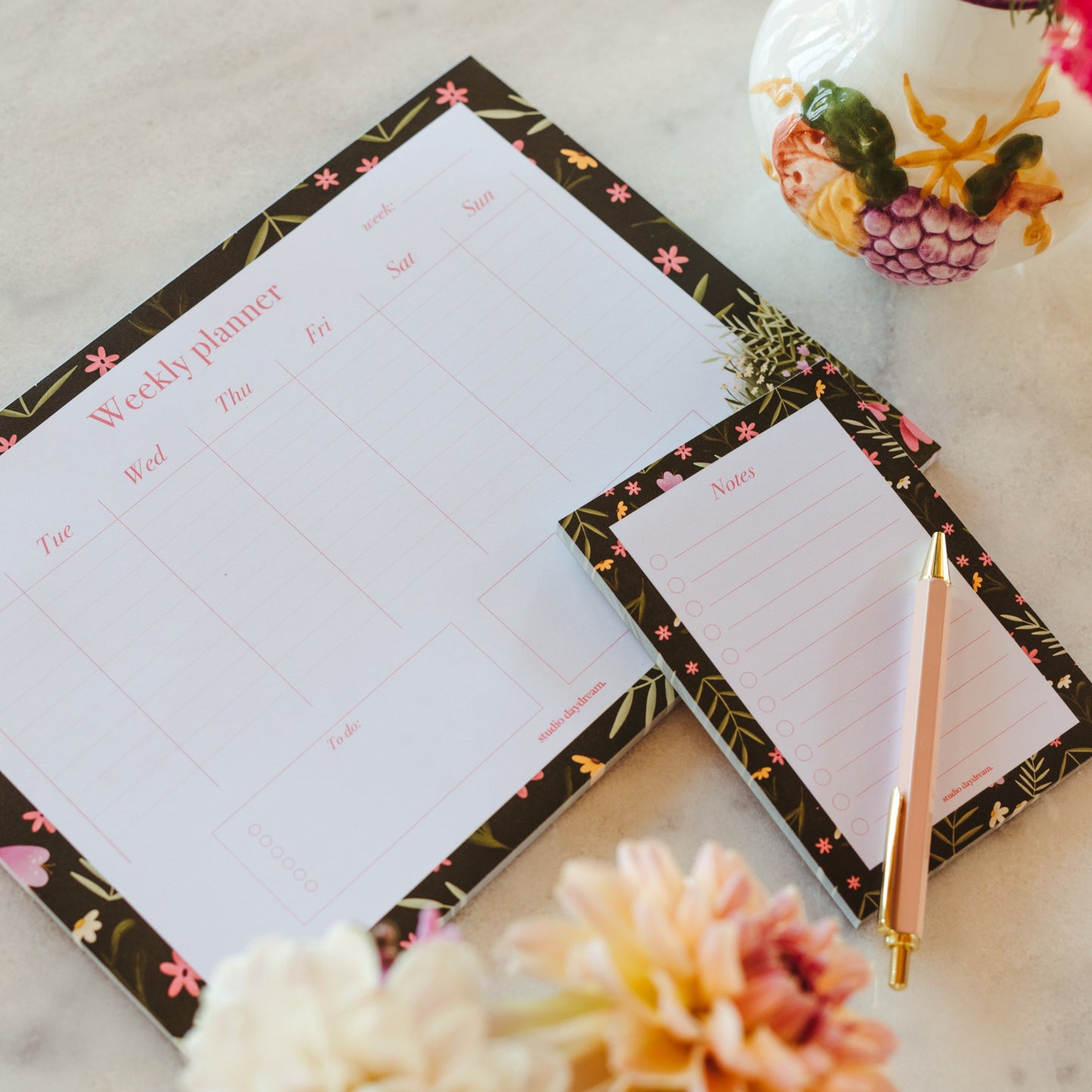 Organizer Set | Colorful Blossom Green