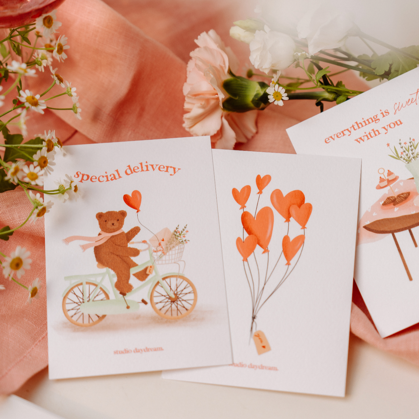 Greeting Cards | Set of 3 with envelopes