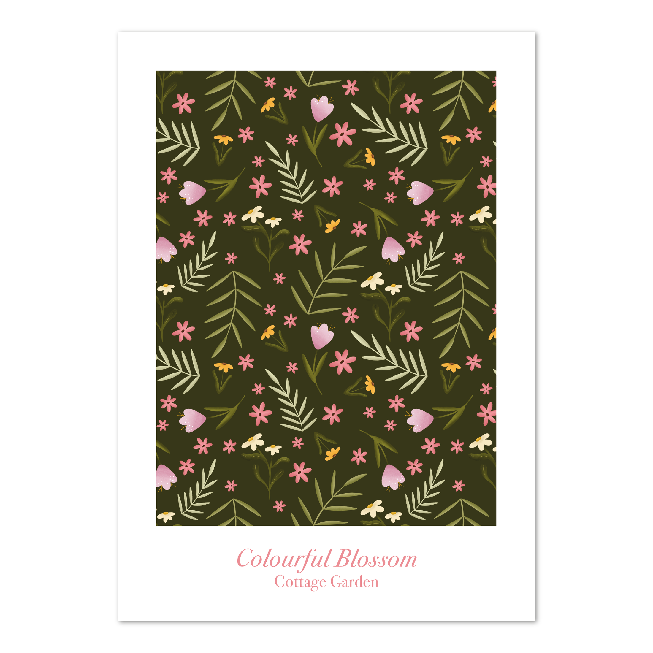 Poster | Colourful Blossom Groen