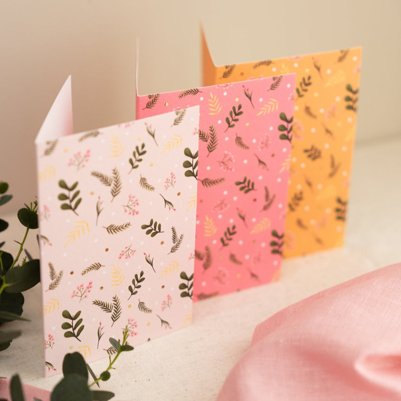 Greeting card set with envelopes | Sparkling Blizzard