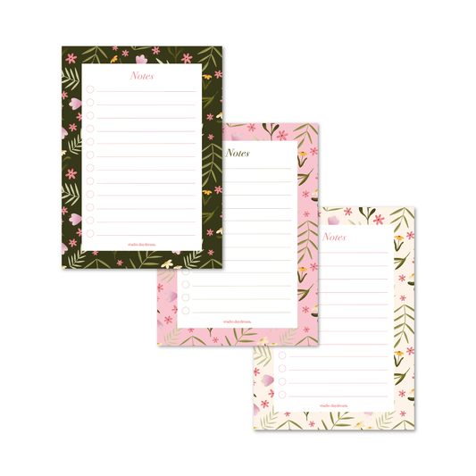 Notepads A6 Set | Colorful Blossom