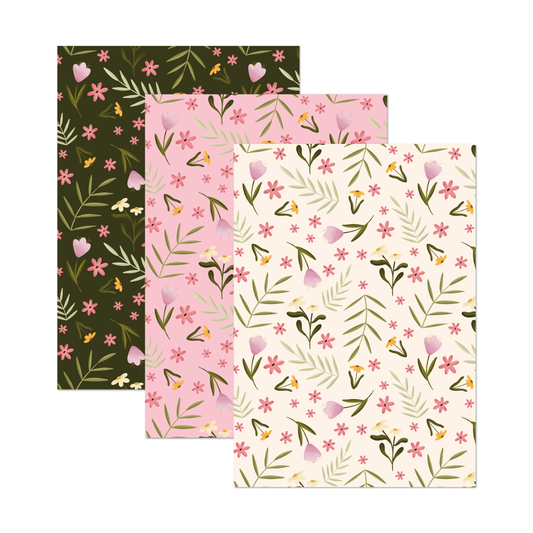 Notebooks Lined A5 Set | Colorful Blossom