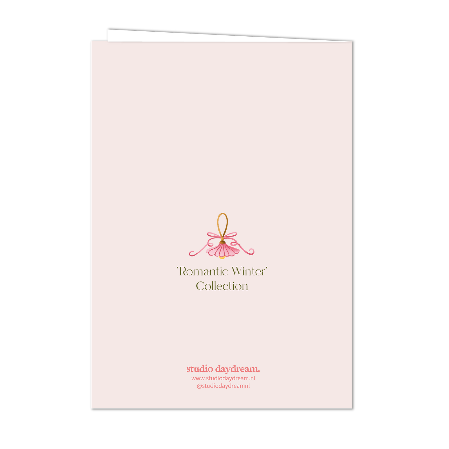 Greeting card with envelope | Sparkling Blizzard Light Pink