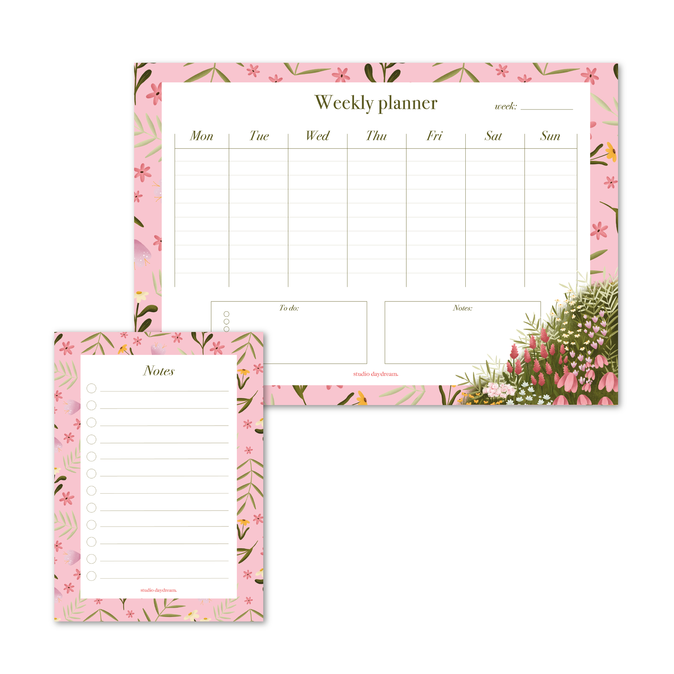 Organizer Set | Colourful Blossom Roze