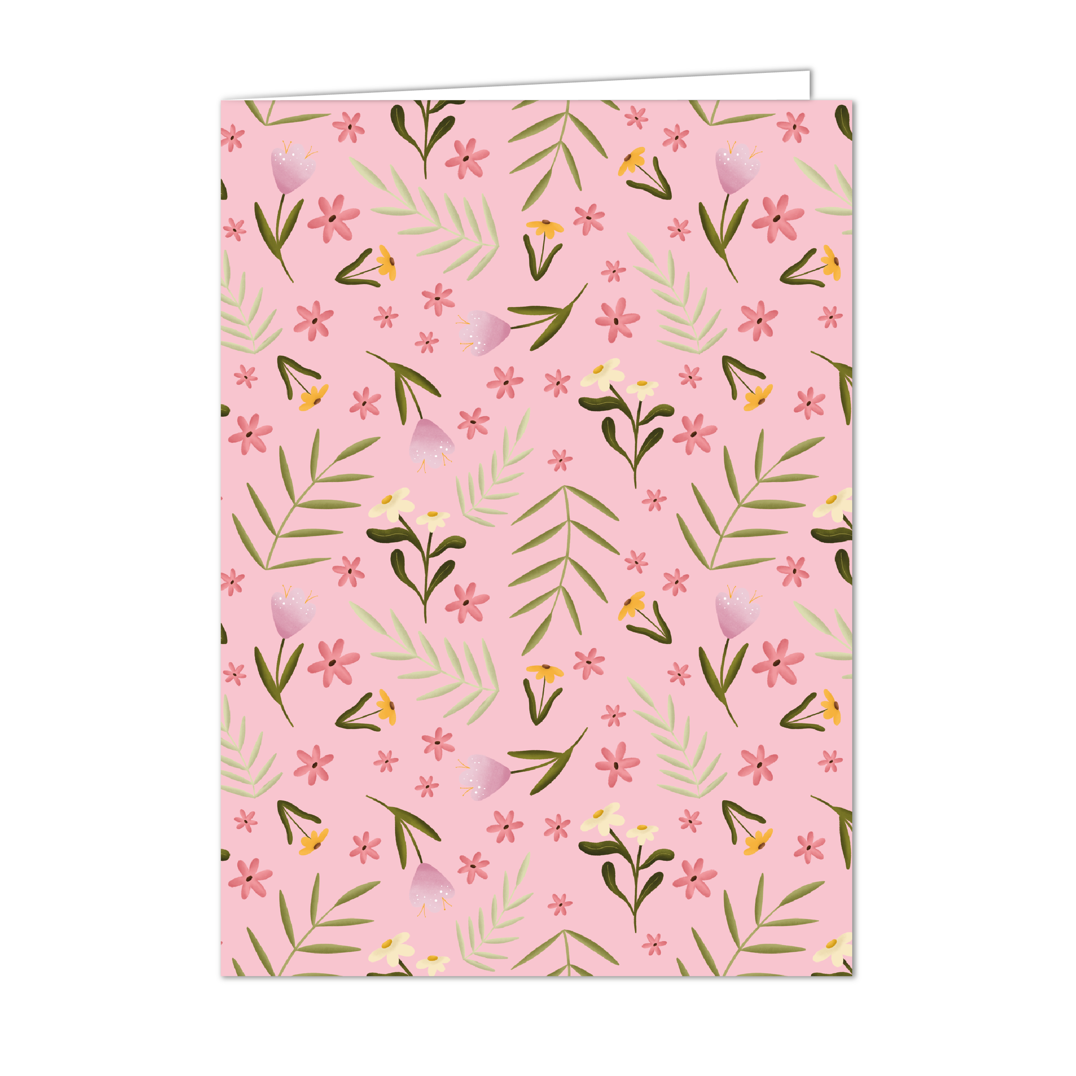 Wenskaart met envelop | Colourful Blossom Roze