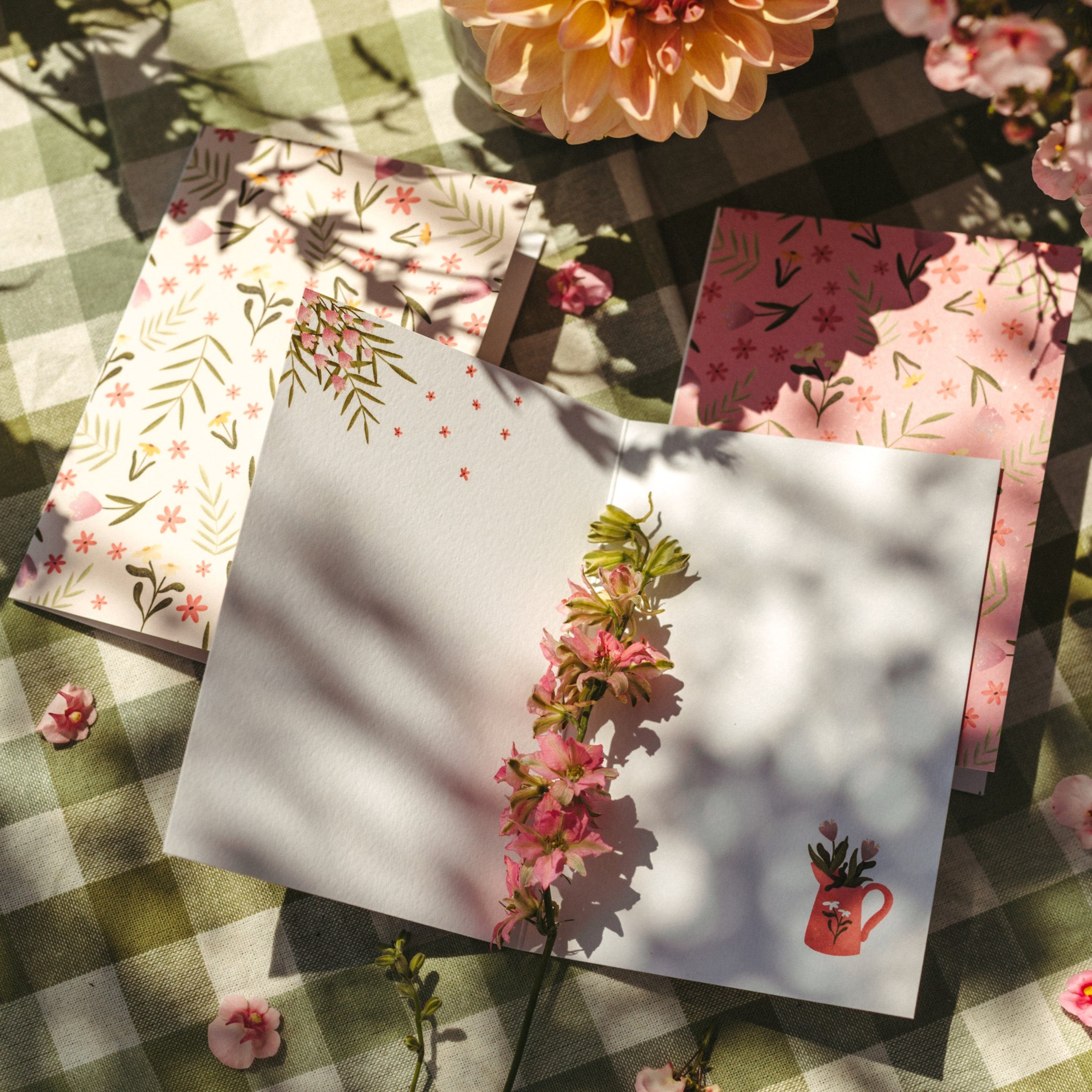 Wenskaartenset met enveloppen | Colourful Blossom