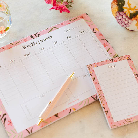 Organizer Set | Colourful Blossom Roze